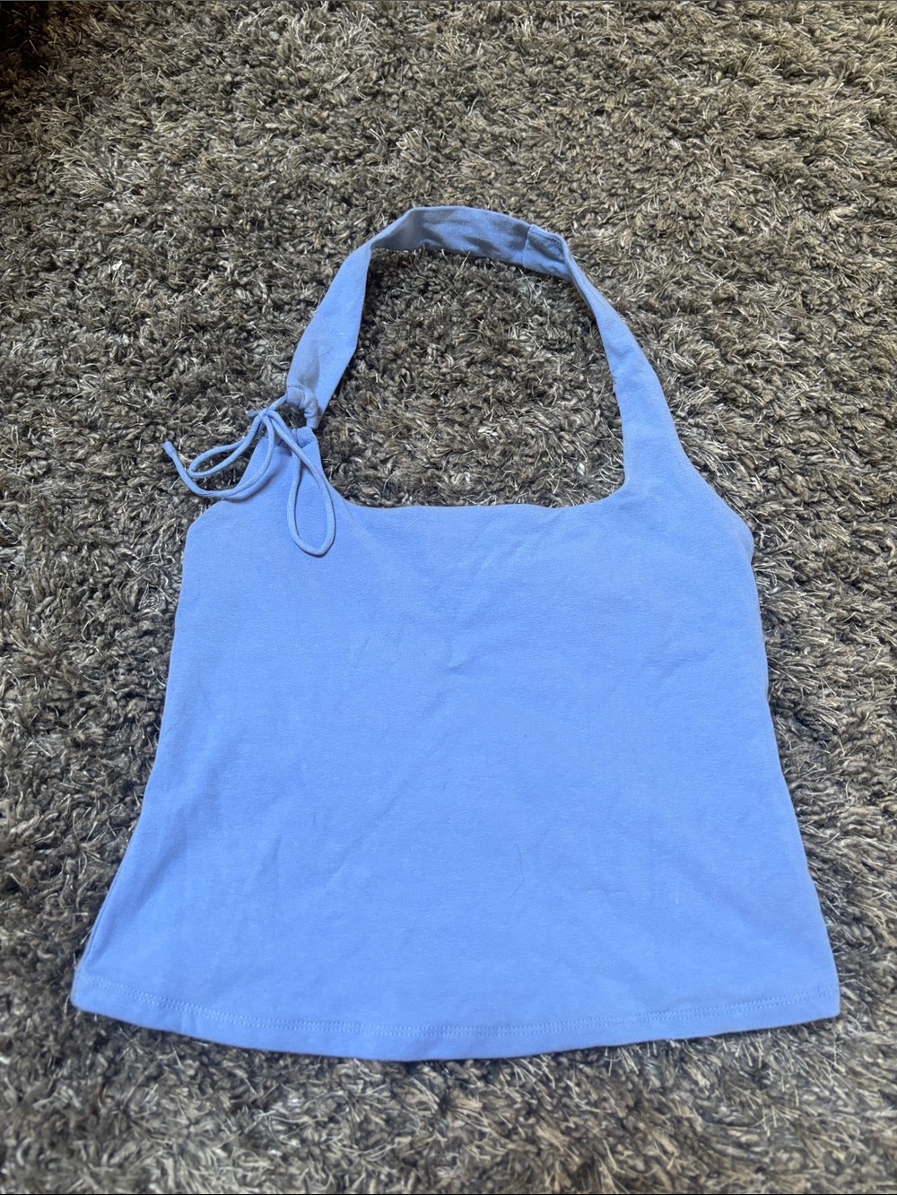 wild fable Light Blue Halter Tie-Shoulder Tank Top
